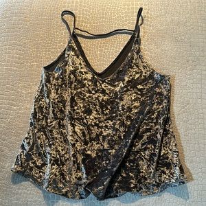 Crushed velvet cami